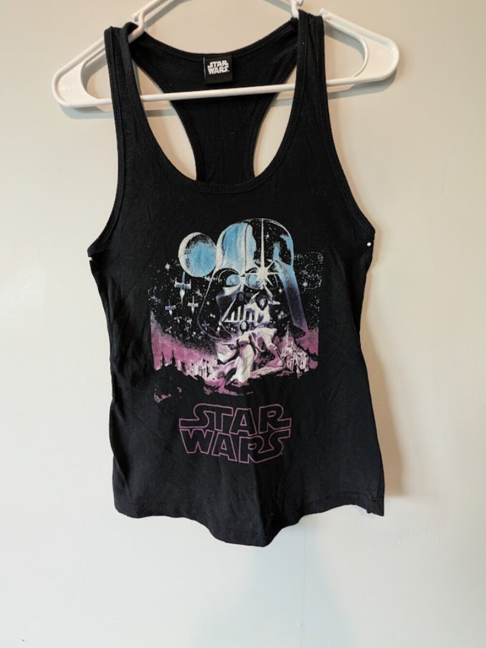 Hot Topic Star Wars Epic Artwork Women's Black Racerback Tank Top Lucasfilm XS